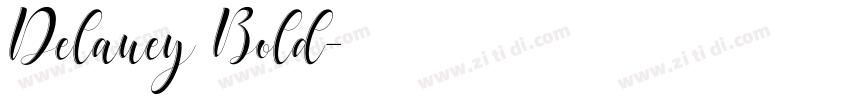 Delaney Bold字体转换